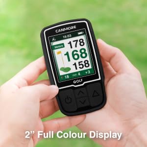 Canmore Hg200 Pro Handheld Gps Golf Device, 41,000+ Free Preloaded Worldwide Course, Upgraded Ic Chip, Usb Micro Charging Cable,