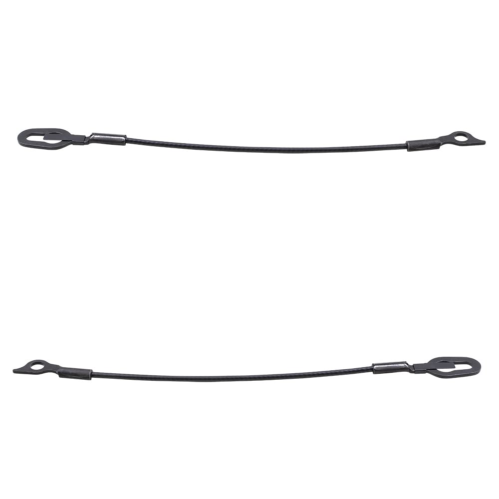 Brock Replacement Driver And Passenger Rear Tailgate Cables Compatible With 94 01 Pickup Truck 55345125Ab 55345124Ab