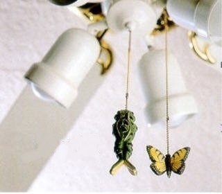Clementine Tropical Manatee Ceiling Fan Light Pull Chain, Brown Resin, Model FBA_80