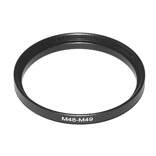 Metal M48 (0.75Mm Thread Pitch) To M49 (0.75Mm Thread Pitch) Male To Female 48Mm To 48Mm M48 M49 Step Up Coupling Ring Adapter F