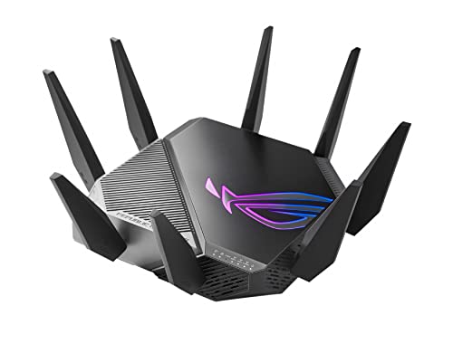 Asus Rog Rapture Gt Axe11000 Tri Band Wifi 6E Extendable Gaming Router, 6Ghz Band, 2.5G Port, Triple Level Game Acceleration, Vp