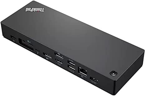 Lenovo Thinkpad Universal Thunderbolt 4 Dock 8K Display Support Up To 100W Power Delivery 40B00135 With Hdmi Cable And Dp Cable