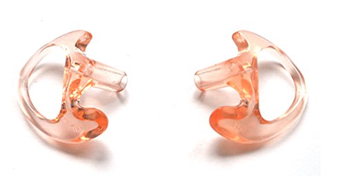 Hys 2.5Mm Receiver/Listen Only Surveillance Acoustic Tube Earpiece Headset Shoulder With One Pair Medium Earmolds(Left And Right