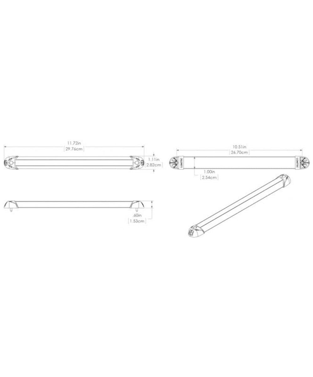 Lumitec Lighting 101243 Rail2 White Dimming Light, Red/Blue, One Size,WBLITB00IF42TJI
