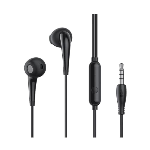 Oraimo InEar Wired Earphones | 1.2M Cable | 3.5Mm Jack | Airing Design (Black)