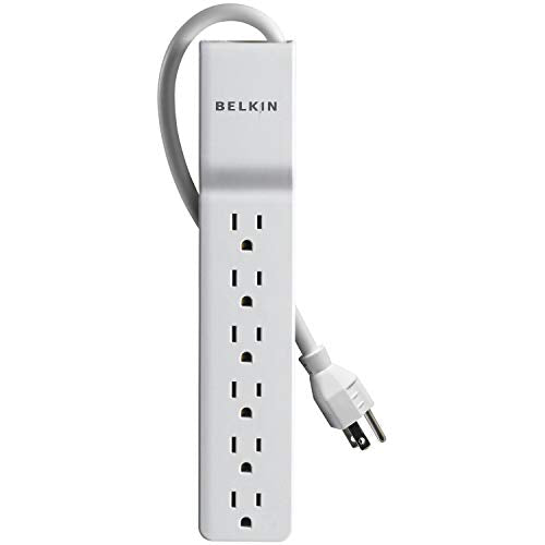 Belkin Be106000 2.5 6 Outlet Home/Office Surge Protector (2.5Ft Cord)
