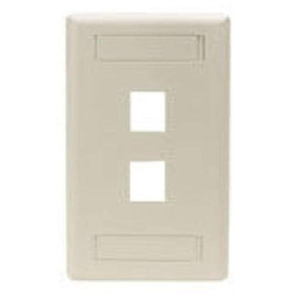 Black Box Gigastation2 2 Socket Network Faceplate - 2 X Socket(s) - Office White