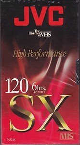 Jvc T 120 Sx 6 Hour Vhs Cassette Tape   Blank   4 Pack