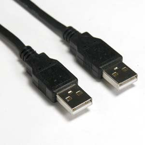 ACCL 15Ft A-Male to A-Male USB2.0 Cable Black, 10 Pack