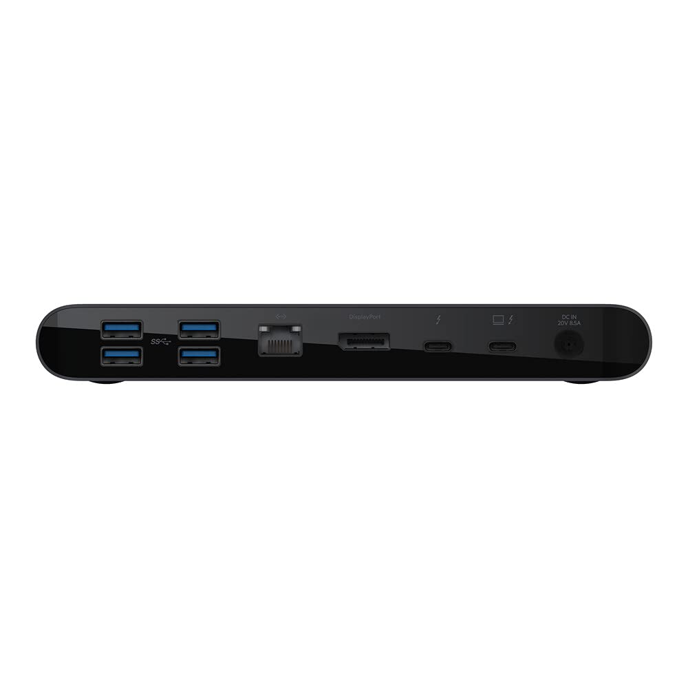 Belkin Thunderbolt 3 Dock Pro with 2.6 ft Thunderbolt 3 Cable (Thunderbolt Dock for macOS and Windows) Dual 4K @60Hz, 40 Gbps Transfer Speeds, 85 W Upstream Charging