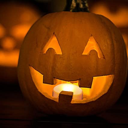 Candle Choice Halloween Pumpkin Led Lights With Remote And Timer Bright Flickering Battery Operated Jack O Lantern Electric Flam