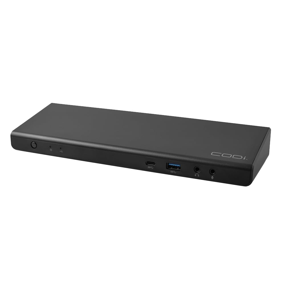 CODi Centro1080 USB-C Triple Display Docking Station | Supports 2 Screens (Windows, macOS, and ChromeOS), Triple 4K@60Hz, 96W PD
