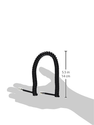 6' Handset Cord Gcha444006 Fbk Gloss Black