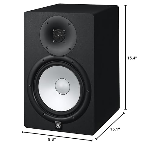 Yamaha Studio Monitor Powered Speaker, Black, 8 (Hs8)
