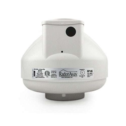 Radonaway Rp145C Radon Fan + 4X4 White Fan Installation Kit + Mounting Bracket
