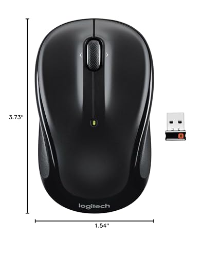Logitech M325 Wireless Mouse For Web Scrolling - Black
