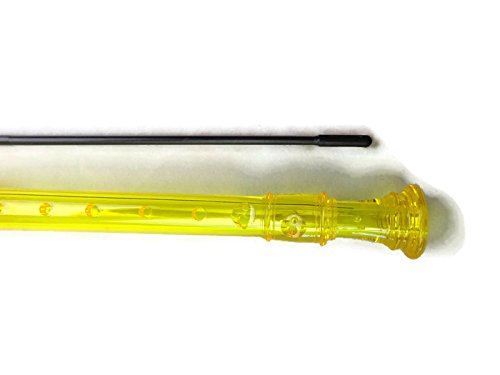 Canto One Piece Translucent Soprano Recorder With Baroque Fingering Transparent Yellow
