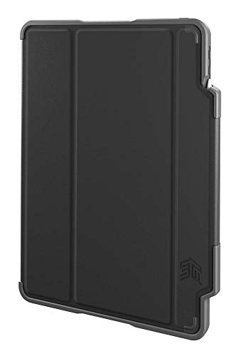 Stm Bags Dux Plus Case Folio Protective Case For Apple Ipad Air 10.9 Inch (2020)   Black/Transparent [Apple Pencil Holder I Mili