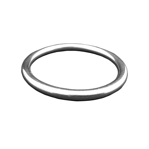 4 Pieces Stainless Steel 316 Round Ring Welded 5/32'' X 1'' (4Mm X 25Mm) Marine Grade O   Ring Anillo Redondo