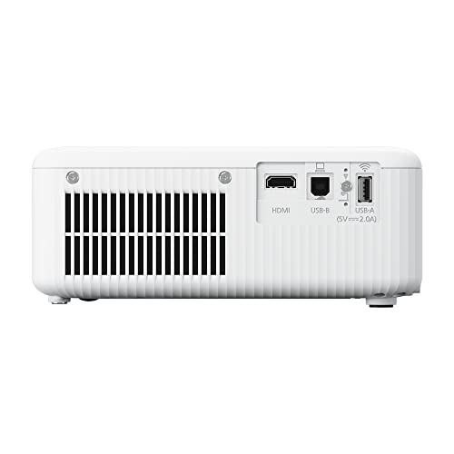 Epson EpiqVision Flex CO-W01 Portable Projector, 3000 Lumens, 3LCD, White, 300-Inch Home Entertainment, Streaming Ready