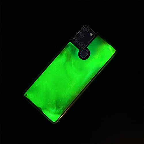 Yatchen Liquid Fluorescent Case For Samsung Galaxy S20,Luxury Fun Glow In The Darkness Quicksand Clear Soft Tpu Back Cover Lumin