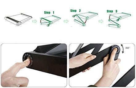 Zippace Adjustable Laptop Computer Lap Desk Portable Multifunctional Cooling Ergonomic Vented Table Tv Bed Tray Stand Mount Hold