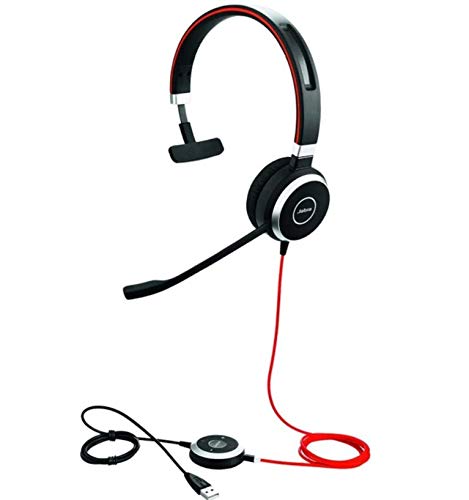 Jabra Evolve 40 Uc Mono Headset   Unified Communications Headphones For Voip Softphone With Passive Noise Cancellation   Usb Cab