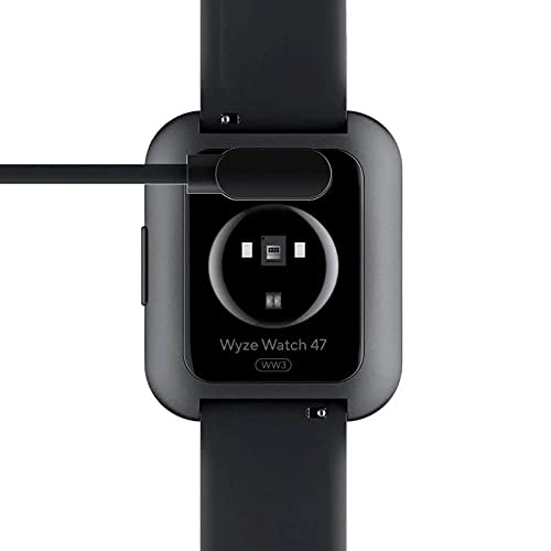 Qunions Charger For Wyze Watch, 2Pcs Replacement Usb Charging Cable For Wyze Smart Watch 44Mm 47Mm (3.3 Feet +2.2 Feet)