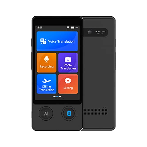 Anfier Offline Language Translator Device [Latest Ai Voice Translator   W12] 144 Languages And Accents 97% Accuracy With 3.7 Inc