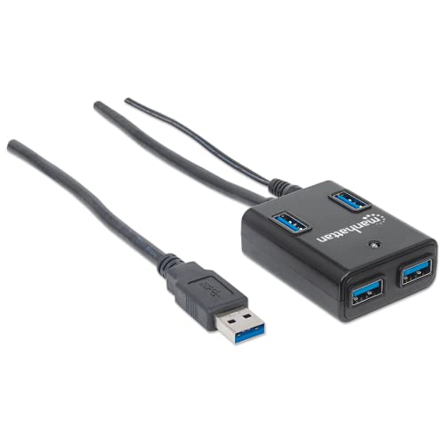 Manhattan Superspeed       Usb 3.0 Hub (4 Ports) 162302
