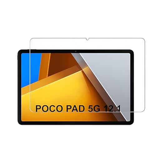 Youth Mobi Tempered Glass For Poco Pad 12.1 Inch 5G Screen Protector Guard For Poco Pad 12.1 Inch Tablet  1 Pack