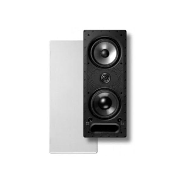 Polk Audio Vanishing Series 265-Ls In-Wall 3-Way Loudspeakers | 2 Speakers | Rotating Cam System For Easy Installation | White G