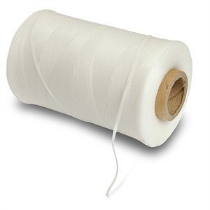Buyheatshrink White Waxed Lacing Tape 500 Yard Spool, Size 3
