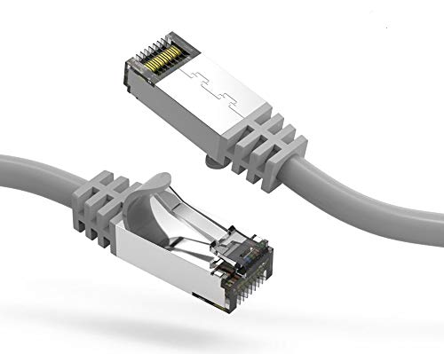 Nippon Labs 60Cat8 3 26Gy Cat8 Ethernet Cable 3 Feet Slim Series   Gray|2Ghz, 40G, S/Ftp   Shielded 40Gbps 2000Mhz Sftp Patch Co