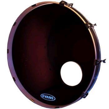 Evans Eq3 Resonant Black Bass Drum Head, 22 Inch