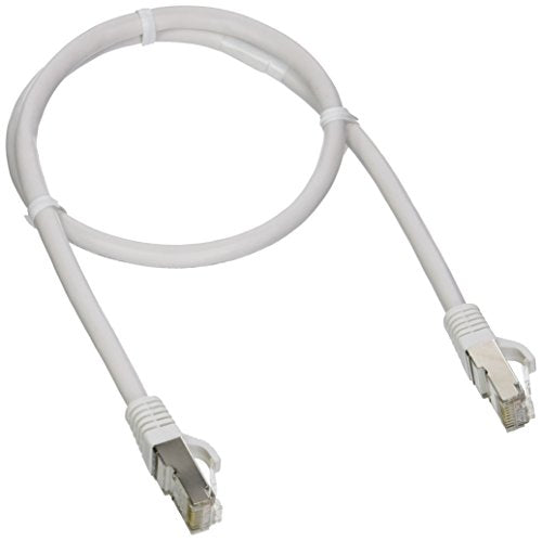 C2G 00915 Cat6 Cable   Snagless Shielded Ethernet Network Patch Cable, White (2 Feet, 0.60 Meters)
