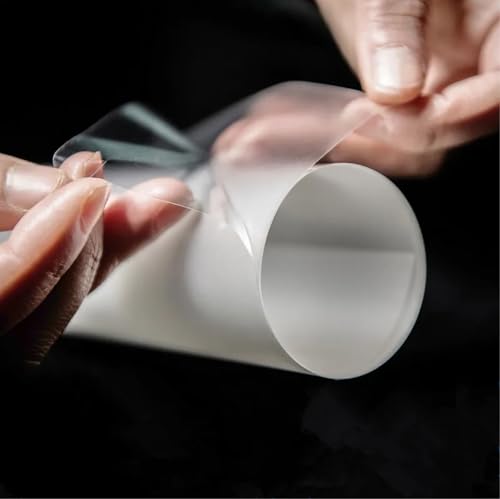 Wallmate Vinyl Transparent Car Protective Film Air Release Bubble Free Lemination Clear Film (Clear Matt Film, 12X26 Inch)