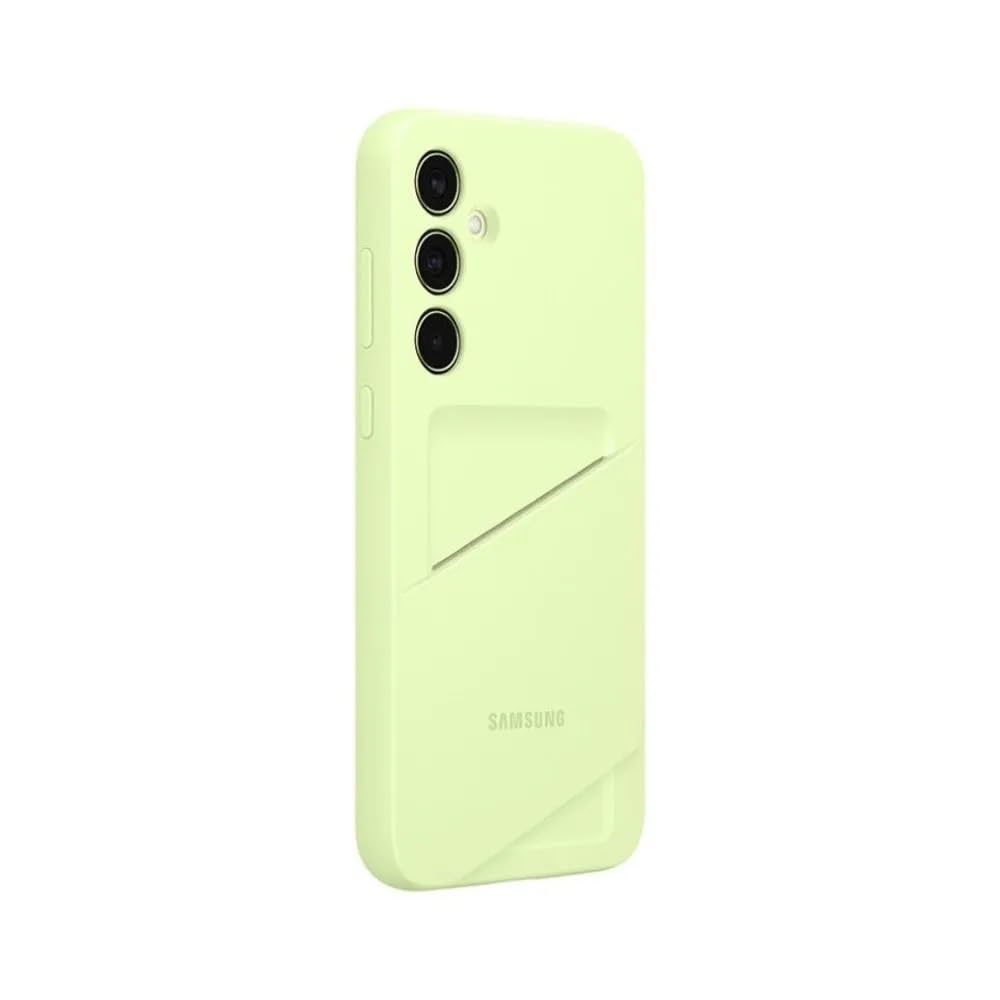 Samsung Card Slot Cover Case With Card Slot For Galaxy A35 5G, Lime