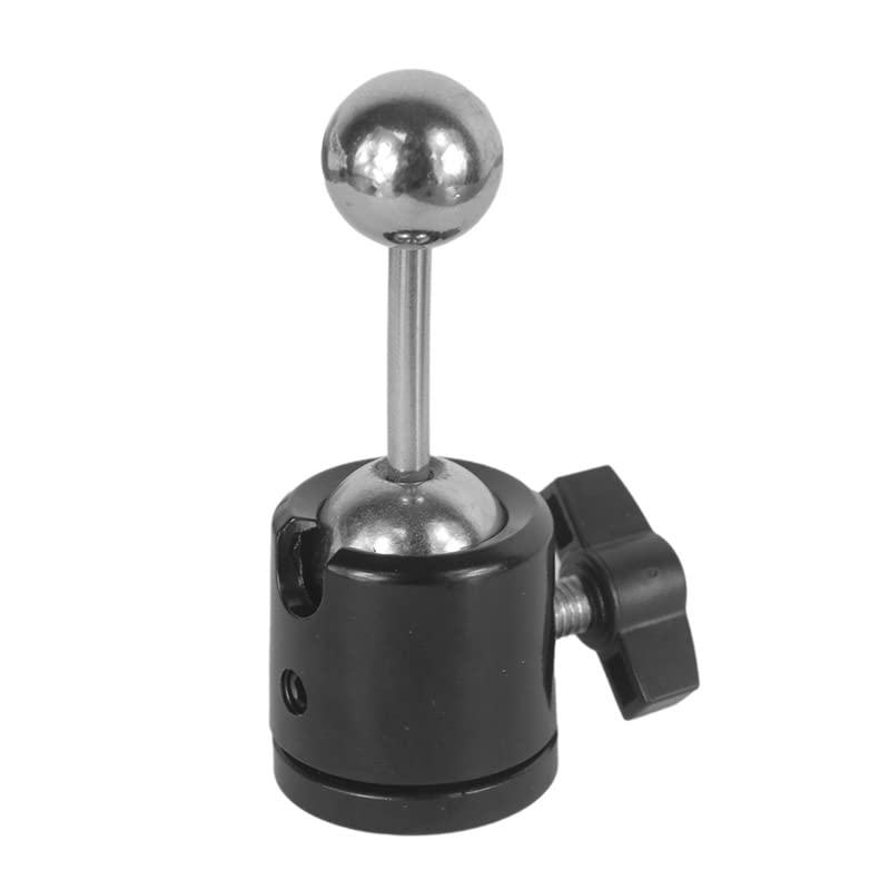 Vizgiz 2 Pack 17Mm Ball Head With 1/4 Inch Screw Thread Mount Connector Adapter For Photography Light Stand Light Tripod Action