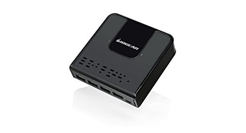 Iogear 2X4 Usb 3.0 Peripheral Sharing Switch, Gus432, Black