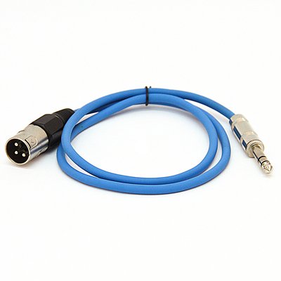 Seismic Audio Satrxl-M3Blue6 3-Feet Xlr Male To 1/4-Inch Trs Patch Cables - Blue