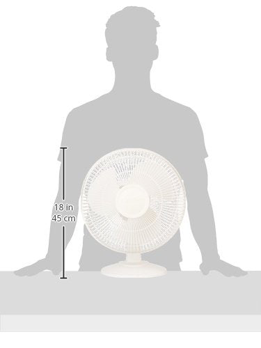 Lasko 3 Speed 12'' Table Fan   White