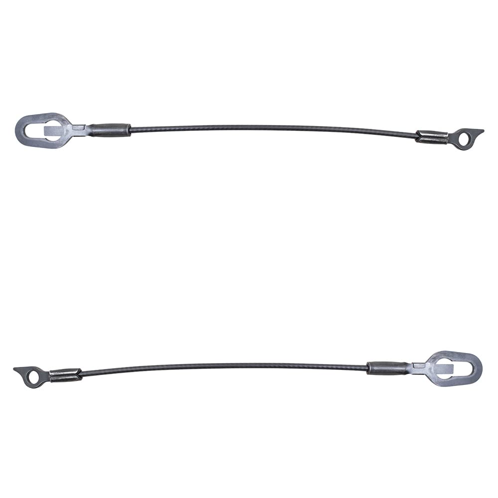 Brock Replacement Driver And Passenger Rear Tailgate Cables Compatible With 94 01 Pickup Truck 55345125Ab 55345124Ab