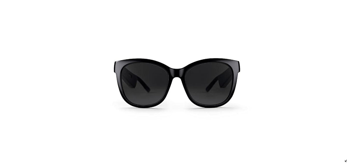 Bose Frames Soprano, Smart Glasses, Bluetooth Audio Sunglasses, With Open Ear Headphones, Cat Eye, Black