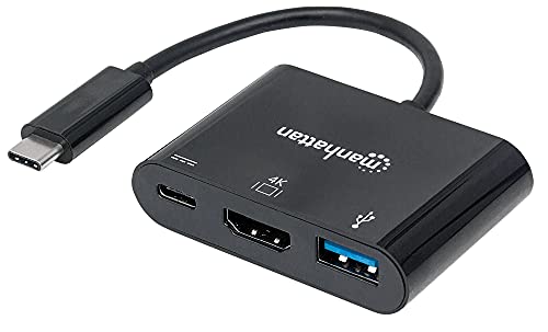 Manhattan Ultra High Speed       Usb 3.1 Type C Hdmi/Usb Type A/Usb Type C Docking Multiport Converter/Connector