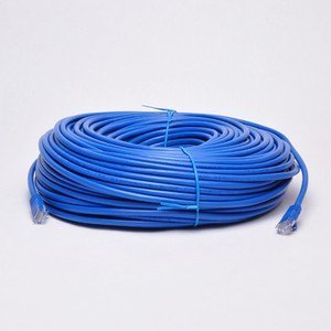 UbiGear 200ft Blue RJ45 CAT6 Ethernet LAN Network Internet Computer Solid Wire 23 AWG UTP Cable