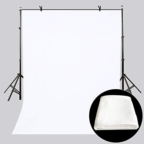 Lylycty 5X7Ft [Backdrop] White Screen Key Soft Pure White Studio Photography Background Id Photo, Customized Props Ly164