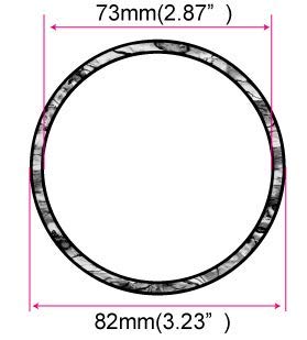 Inlay Sticker For Tenor Ukuleles - Soundhole Rosette/Purfling - White Pearl