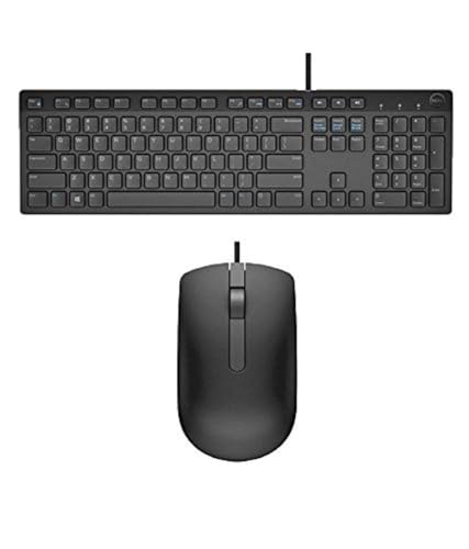 Dell Usb Wired Keyboard And Mouse Set (Black) Kb216+Ms116
