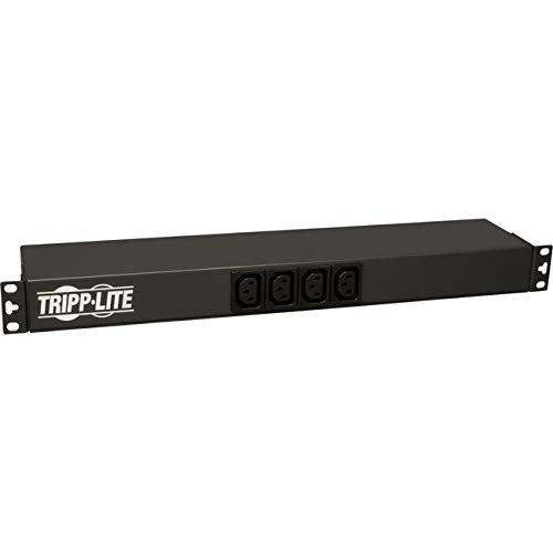 Tripp Lite Basic Pdu, 14 Outlets (12 C13, 2 C19), 100 240V, C20 With L6 20P Adapter, 1.6 3.8Kw, 12 Ft. Cord, 1U Rack Mount Singl